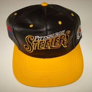 PITTSBURGH STEELERS   VINTAGE SNAPBACK HAT CAP 90S